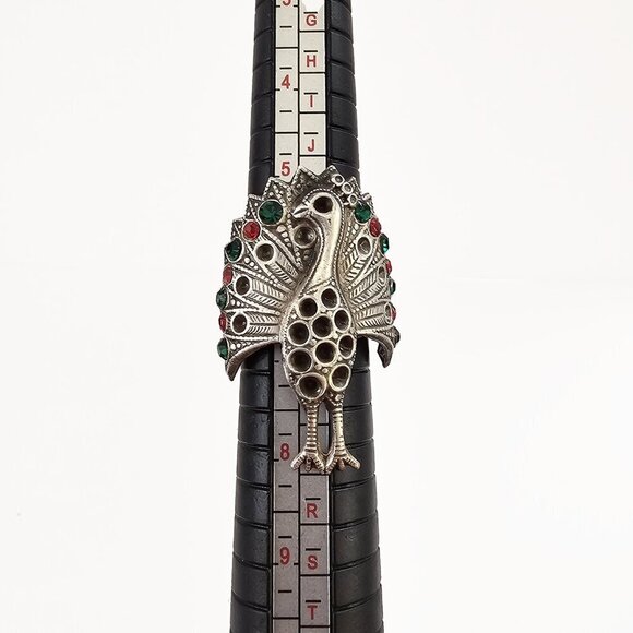 Peacock Pewter Toned Ring - Picture 5 of 6